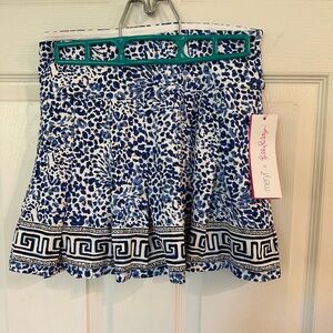 NWT cute Lilly Pulitzer tennis skort. Never worn!  Luxletic fabric with 50 spf.